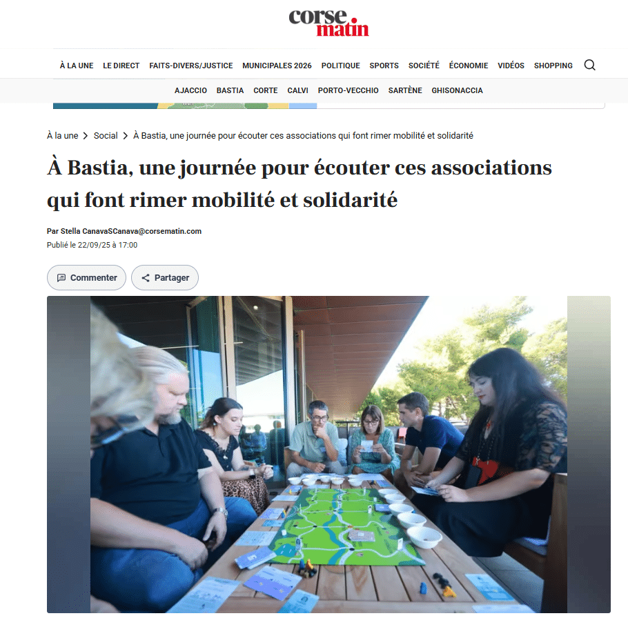 À Bastia, une journée pour écouter ces associations qui font rimer mobilité et solidarité